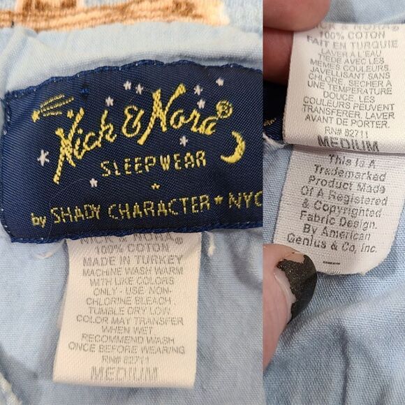 Nick & Nora Cowboy Western Pajamas Y2k Size Medium - Picture 12 of 17